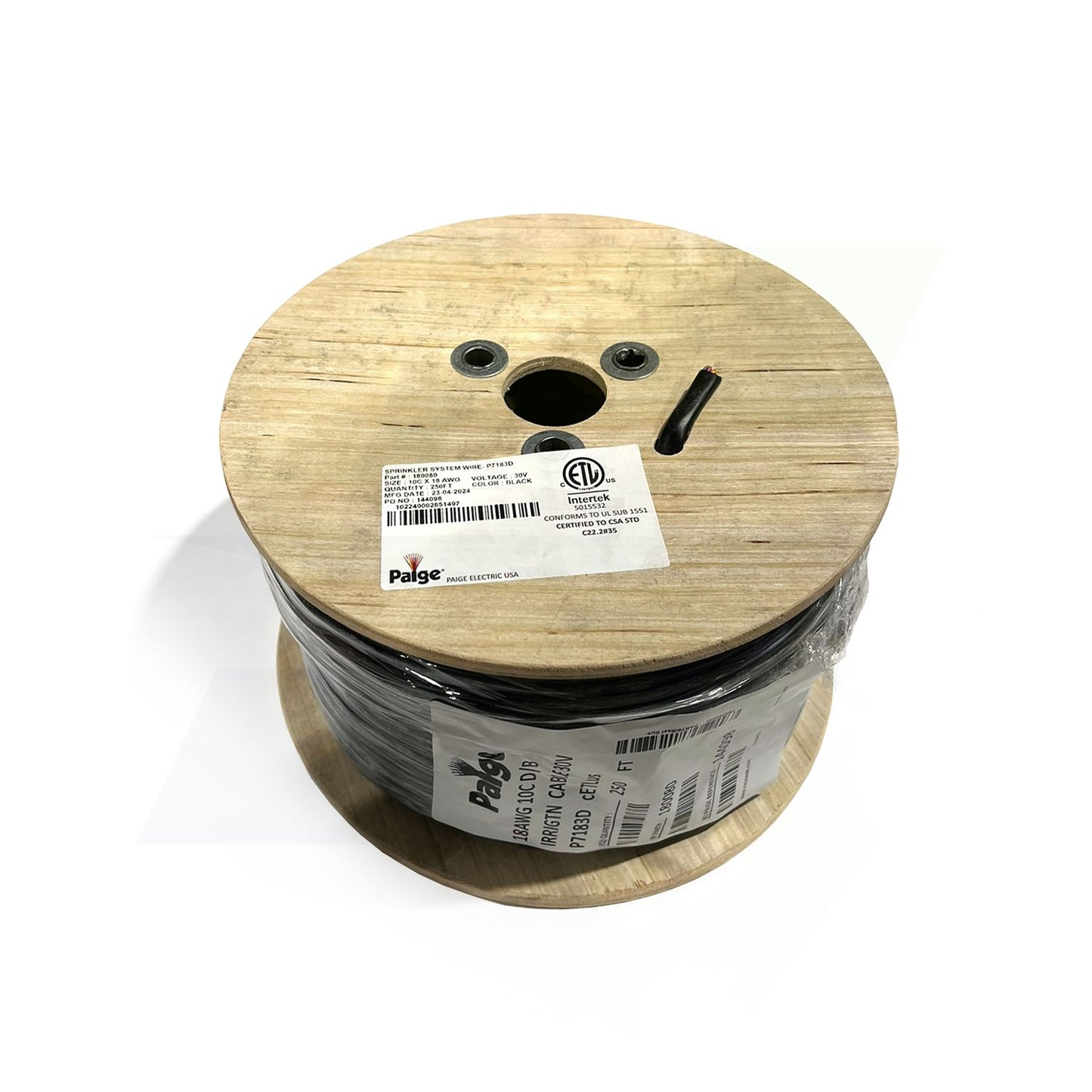 180080 - 18 AWG / 10 Conductor Direct Burial Sprinkler Wire - 250 Ft Roll