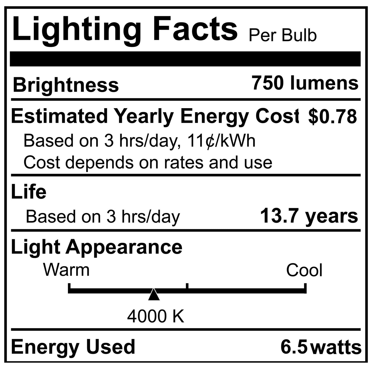 776968 - Filaments Dimmable B11 Milky Glass Candelabra Base - 6.5 Watt - 4000K - 4 Pack