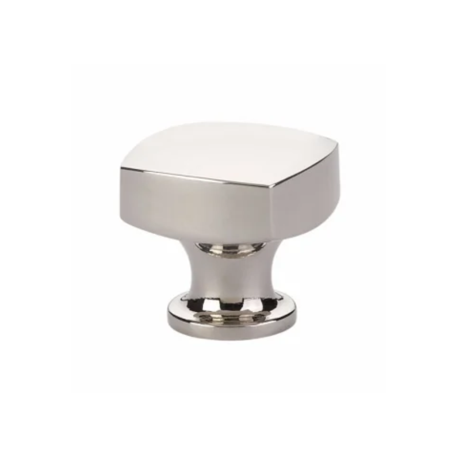 86451US14 - Freestone 1-1/2" Square Cabinet Knob - Urban Modern Collection - Polished Nickel