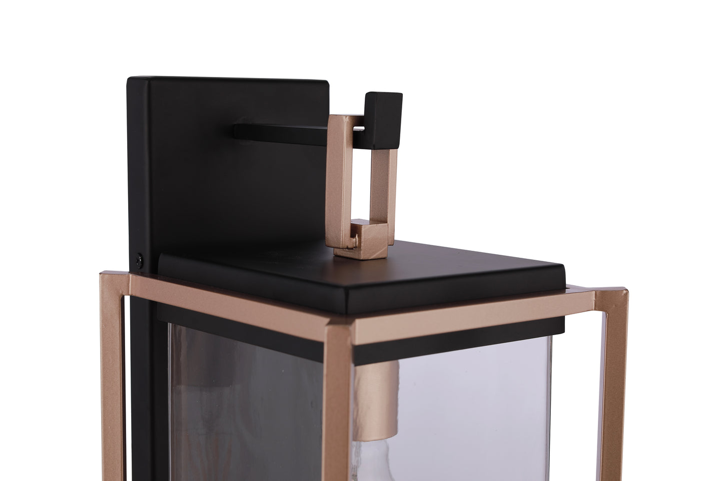 ZA6504-MNSB - Metalwork 1 Light 15" High Outdoor Wall Lantern - Midnight / Satin Brass