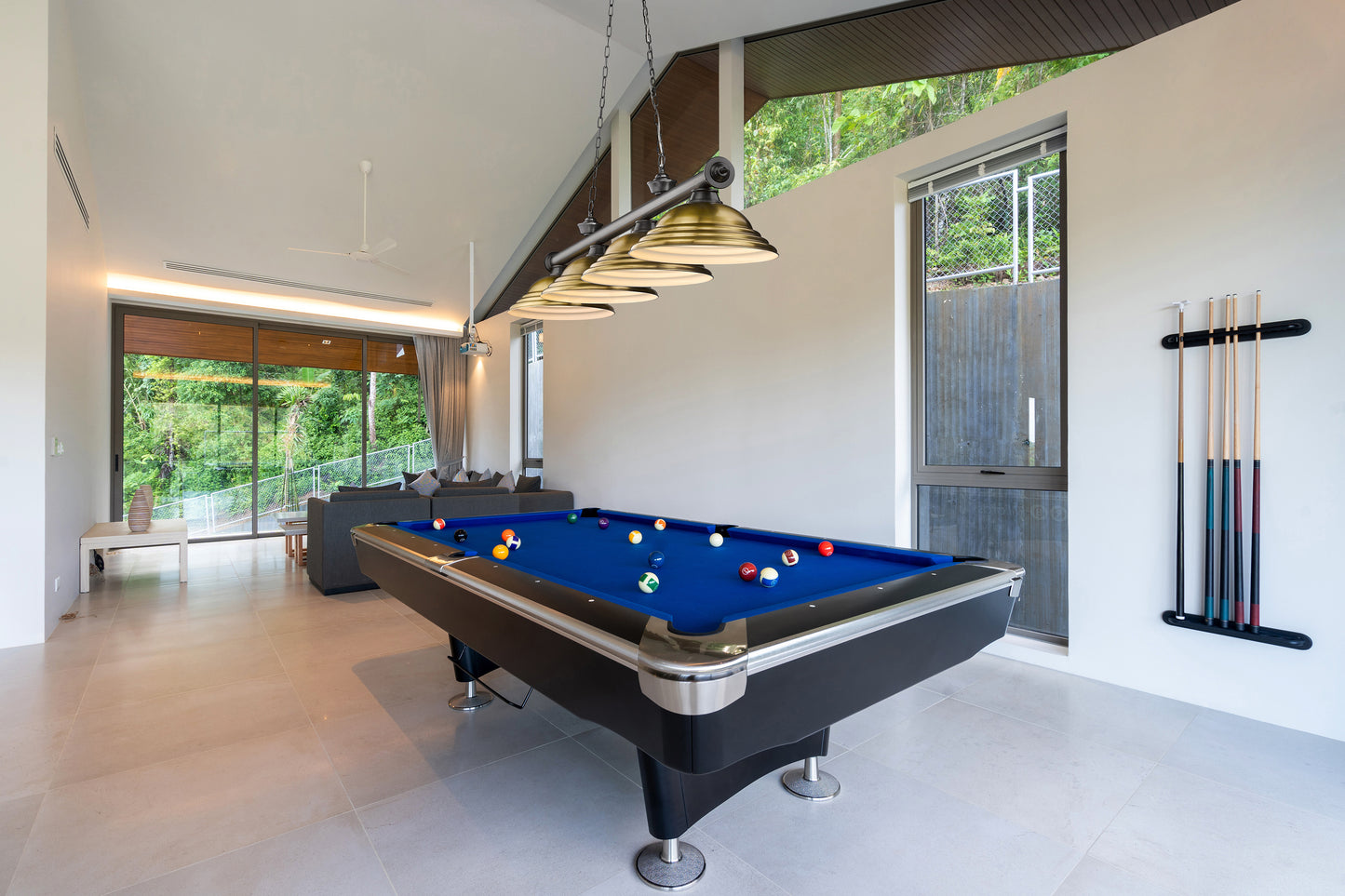 2306-4BP-SRB - Cordon 4 Light 82" Billiard - Bronze Plate