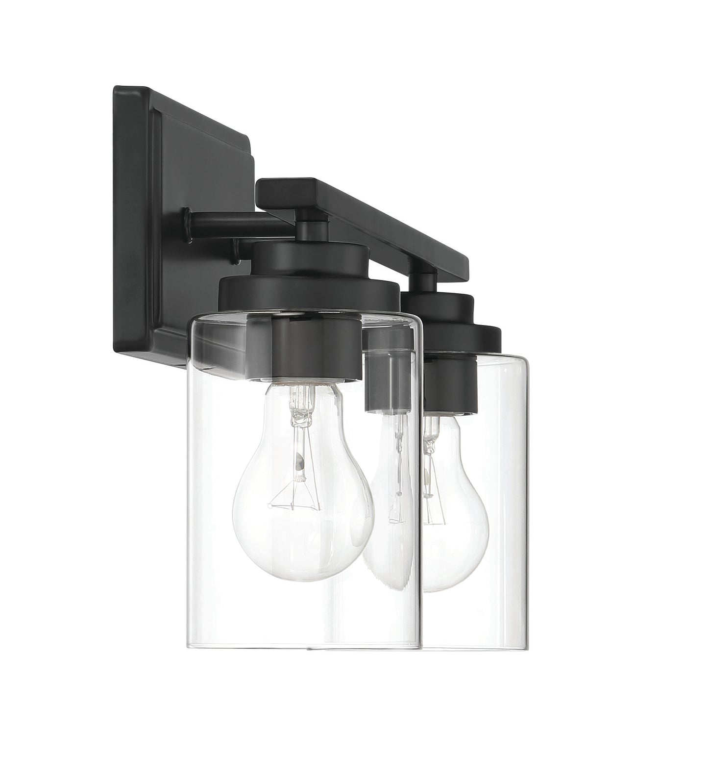 20417FB2 - Clark 2 Light 17" Wide Vanity Light - Flat Black