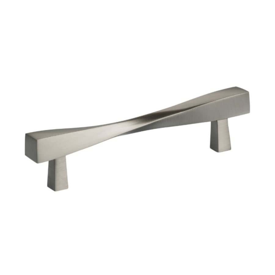 9009/118.15 - 4 5/8" Centers - Twisted Handle - Satin Nickel Lacquered