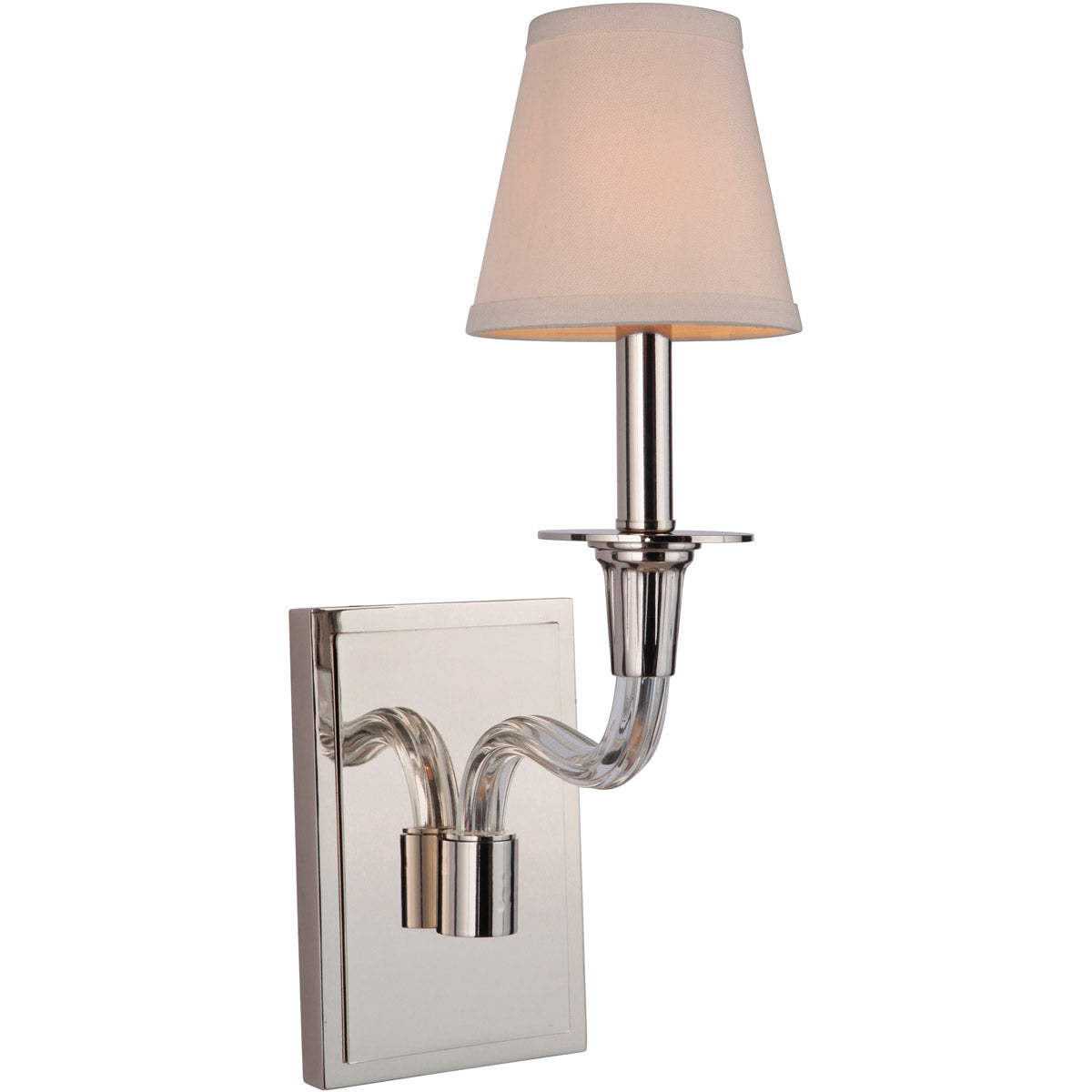 48061-PLN - Deran 1 Light 16" High Wall Sconce - Polished Nickel