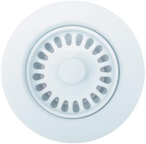 441096 - 3.5" Disposal Basket Strainer and Sink Flange Assembly - White