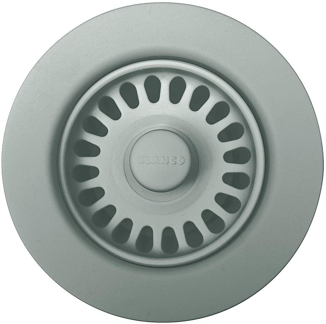 442758 - 3-1/2" Decorative Basket Strainer and Sink Flange - Concrete Gray