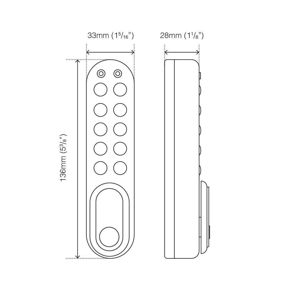 KL1000 G3 KitLock Keypad Cabinet Lock