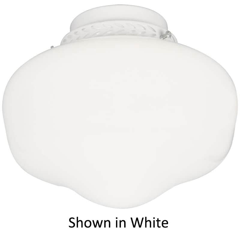 LK3-AN-LED - Cased White Glass w/1x9w LED- AN