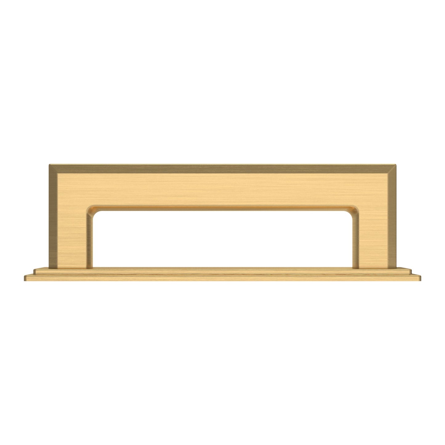 4940044 - 4" Center to Center Transitional Cabinet Pull Back Plate - Satin Brass