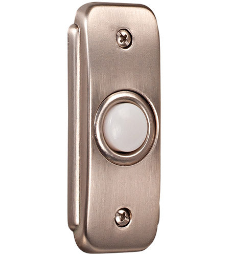 BR2-PW - Push Button-Recessed 1 Light 1.13" Wide Chime Button - Pewter