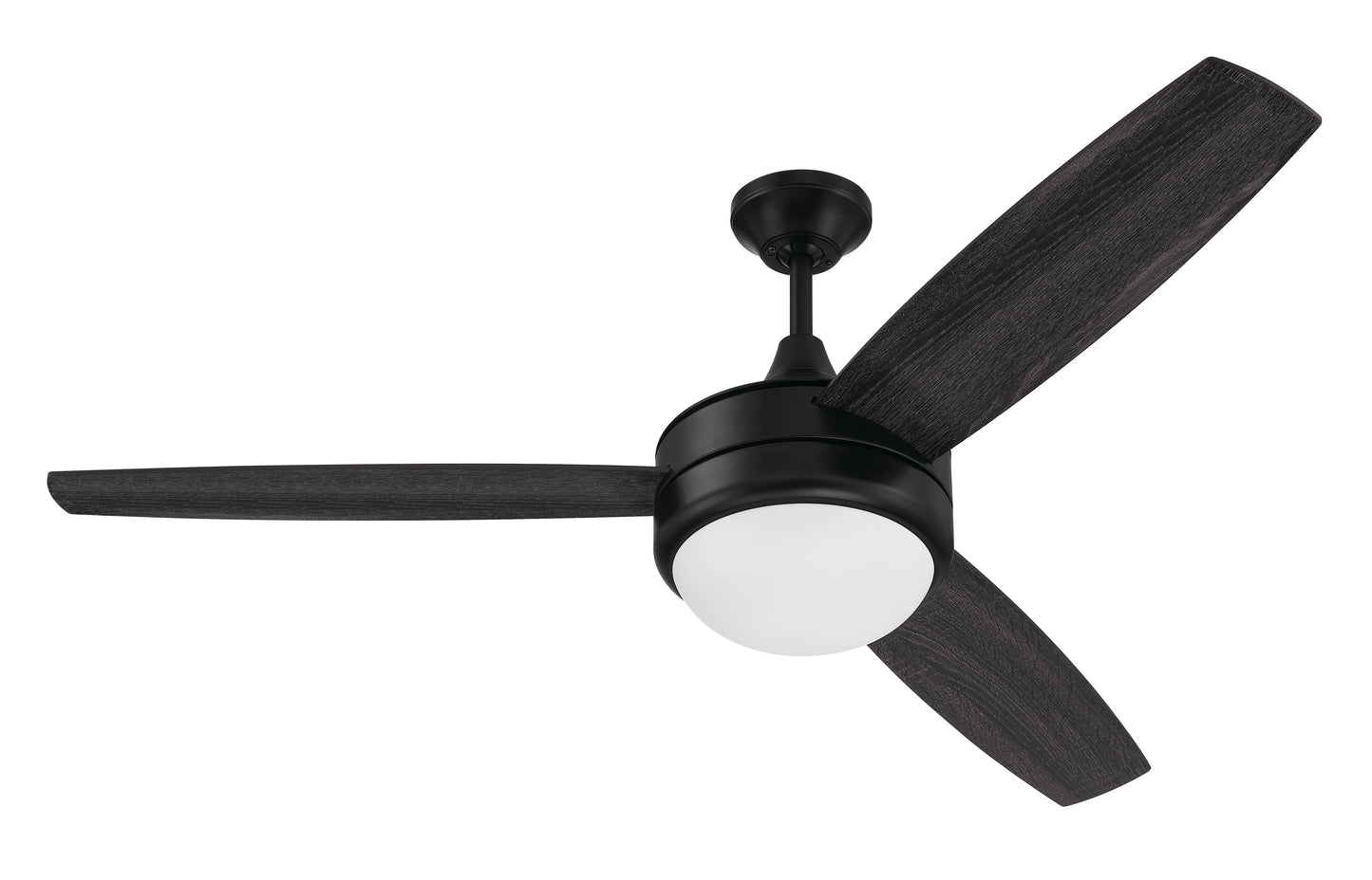 PHZ52FB3 - Phaze II 3-Blade 52" 3 Blade Ceiling Fan with Light Kit - Flat Black