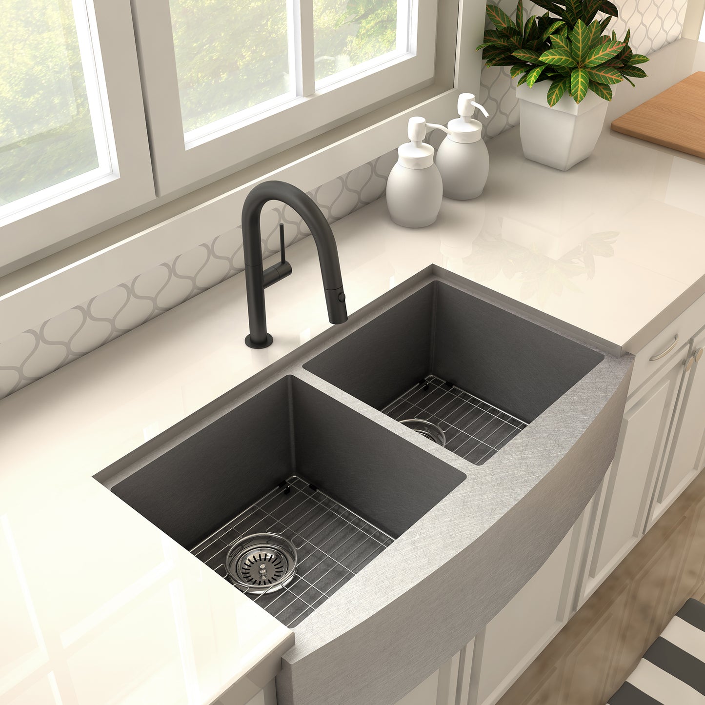 VLT-KF-MB - Voltaire Kitchen Faucet in Matte Black