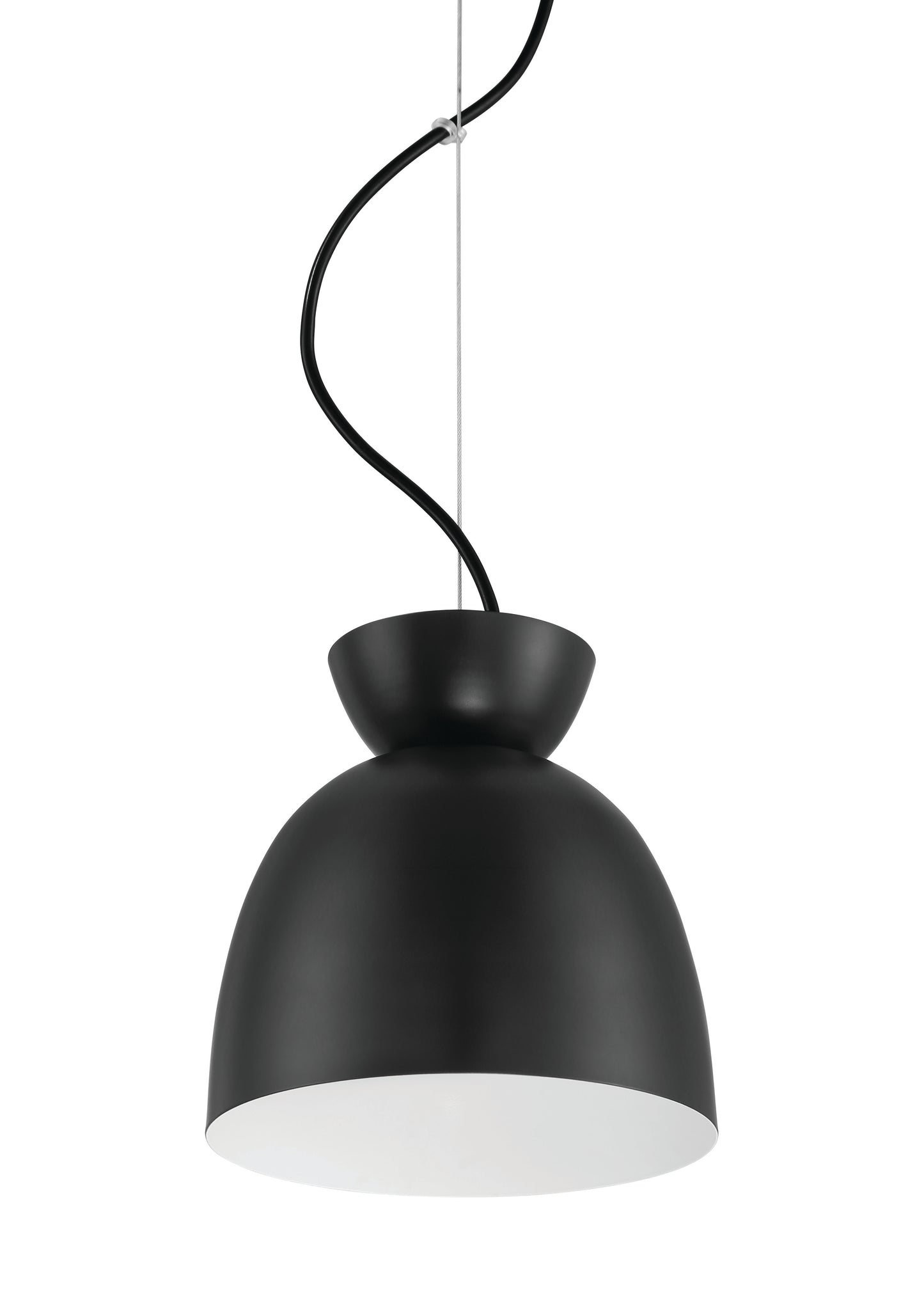 59191-FB - Ventura Dome 1 Light 7.5" Wide Mini Pendant - Flat Black