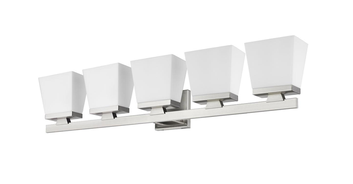 1937-5V-BN - Astor 5 Light 36" Vanity - Brushed Nickel