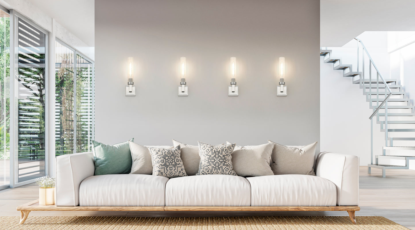740-1S-BN - Beau 1 Light Wall 17" Sconce - Brushed Nickel