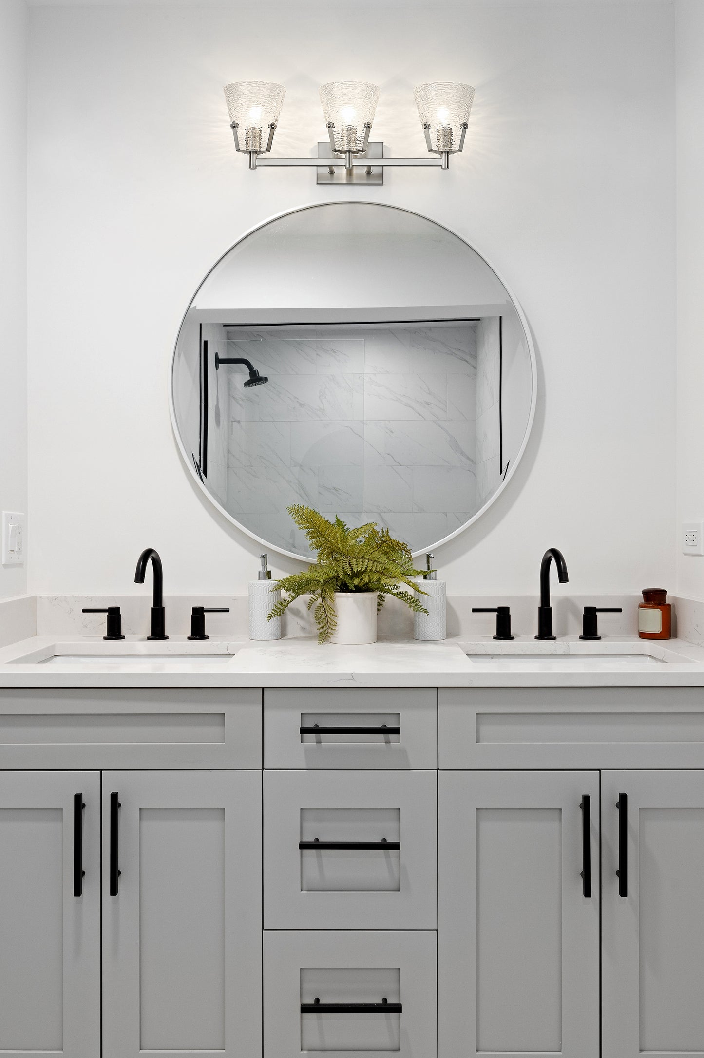 1101-3V-BN - Analia 3 Light 26" Vanity - Brushed Nickel