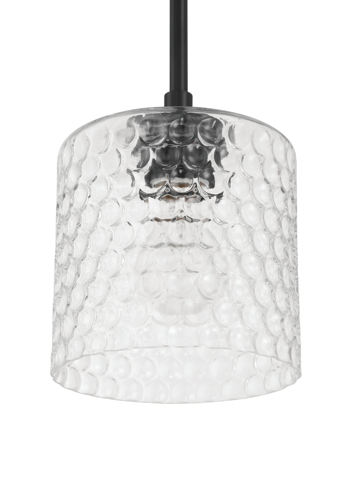 60591-FB - Claire 1 Light 6.5" Wide Mini Pendant - Flat Black