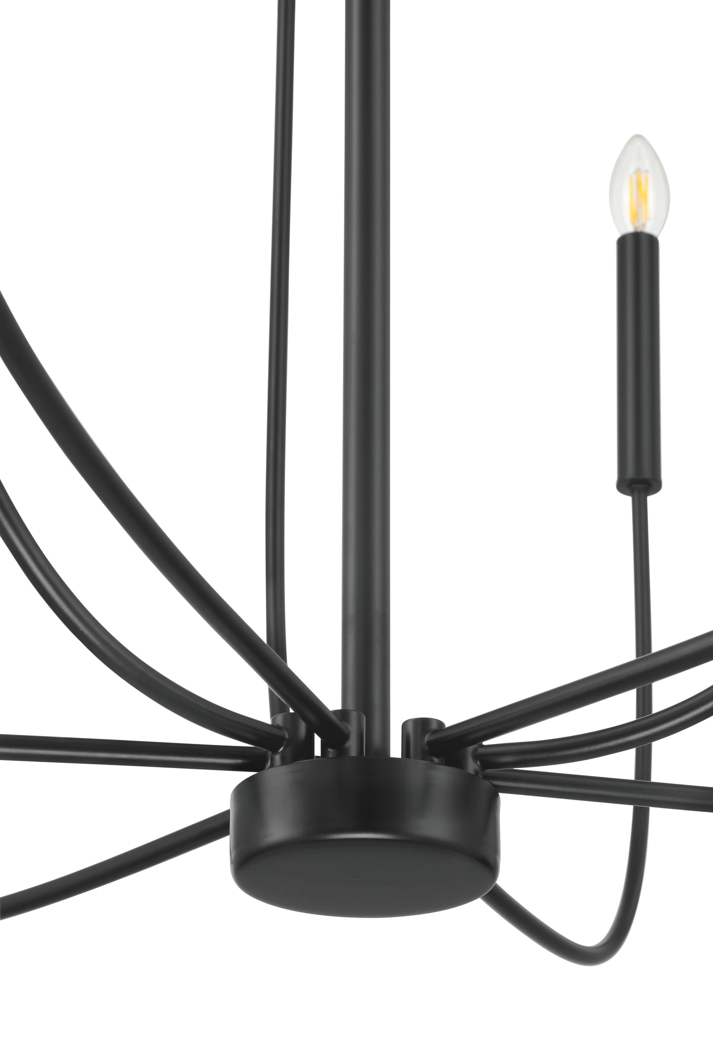 59829-FB - Traci 9 Light 37" Wide Chandelier - Flat Black