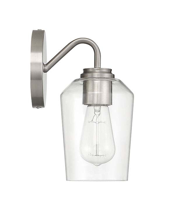 56101-BNK - Shayna 1 Light 10.75" High Wall Sconce - Brushed Nickel