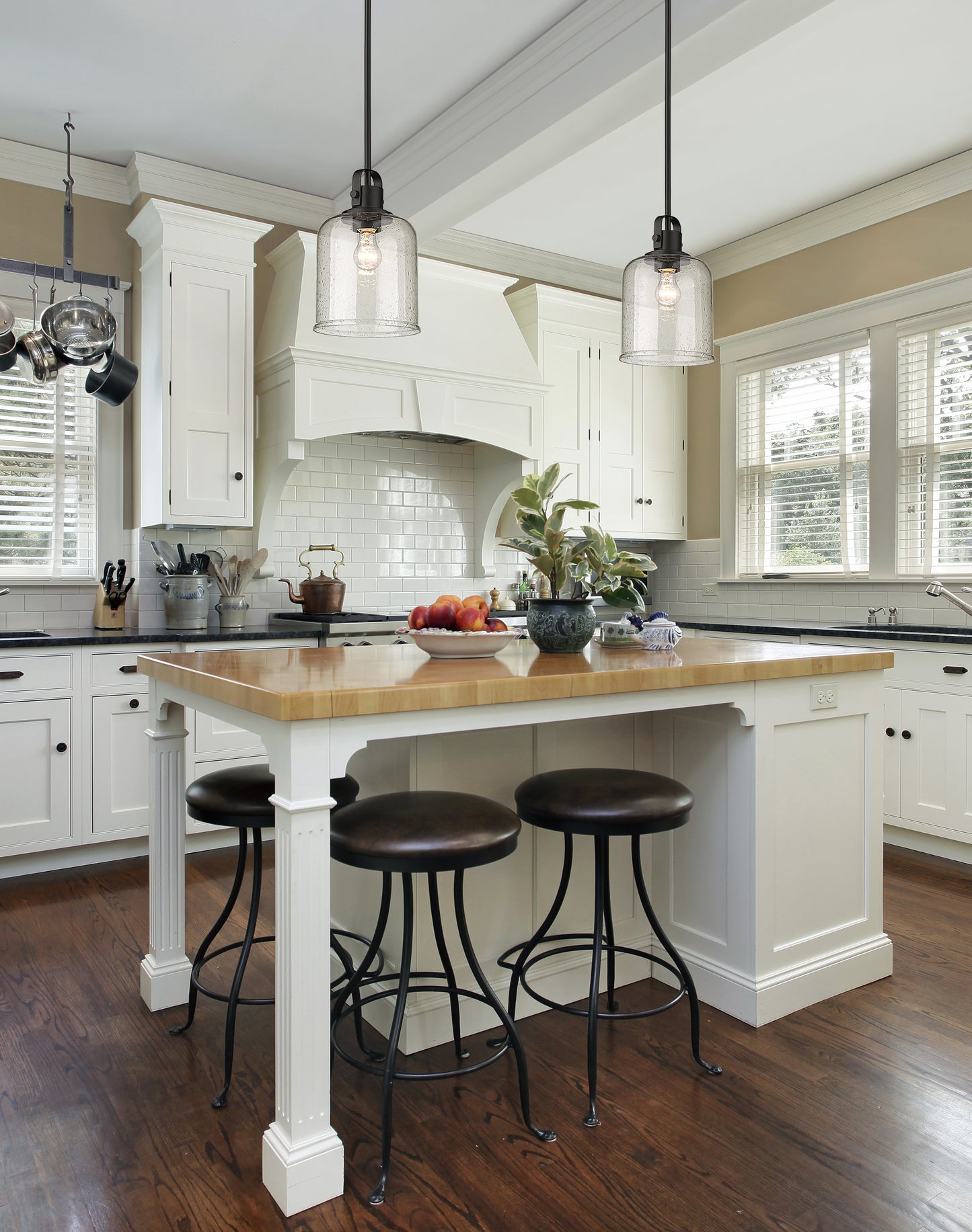 340P8-MB - Kinsley 1 Light 8" Pendant - Matte Black