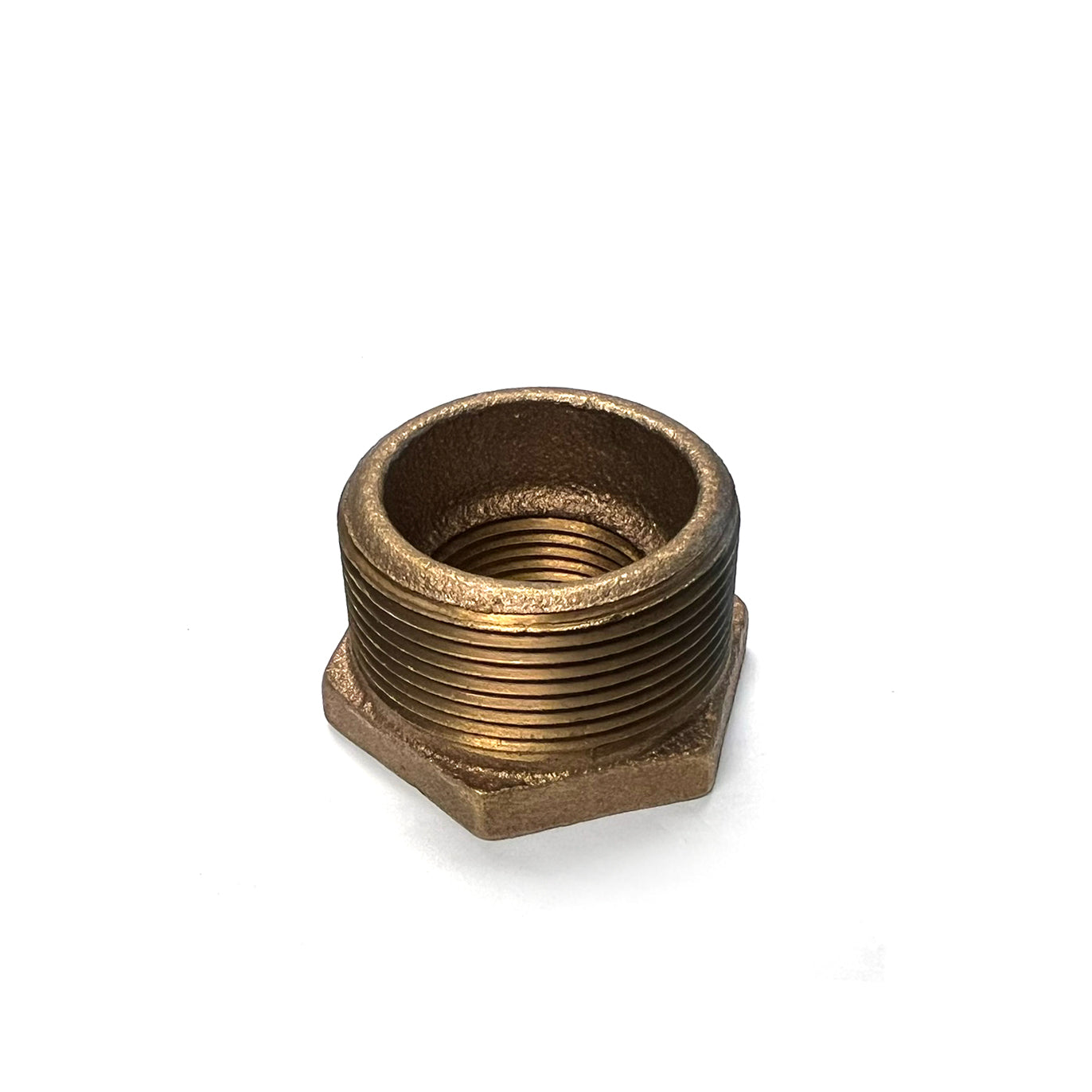 1/2" x 1/8" Lead Free Brass Reducing Hex Bushing