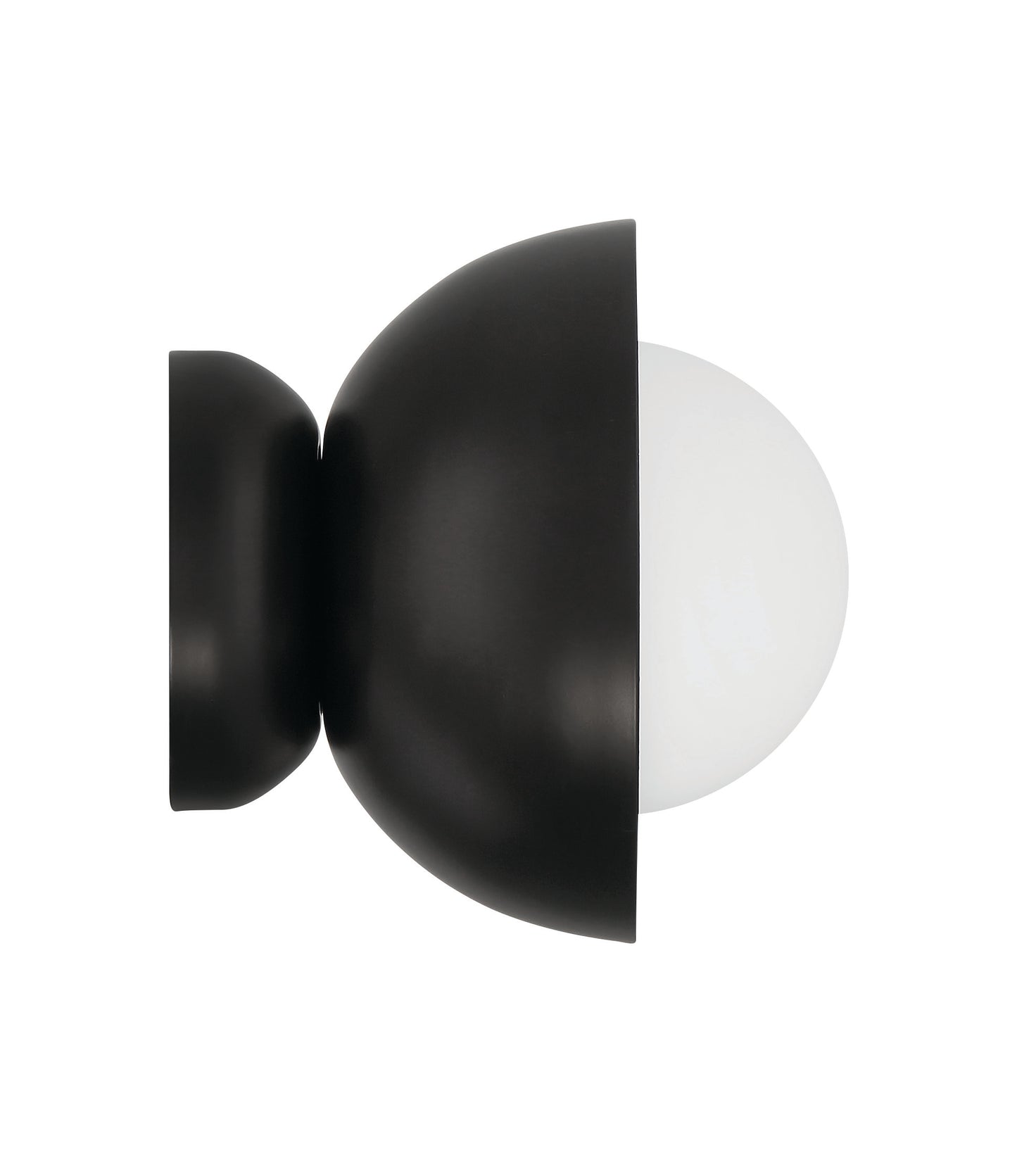 59161-FB - Ventura Dome 1 Light 7.63" High Wall Sconce - Flat Black