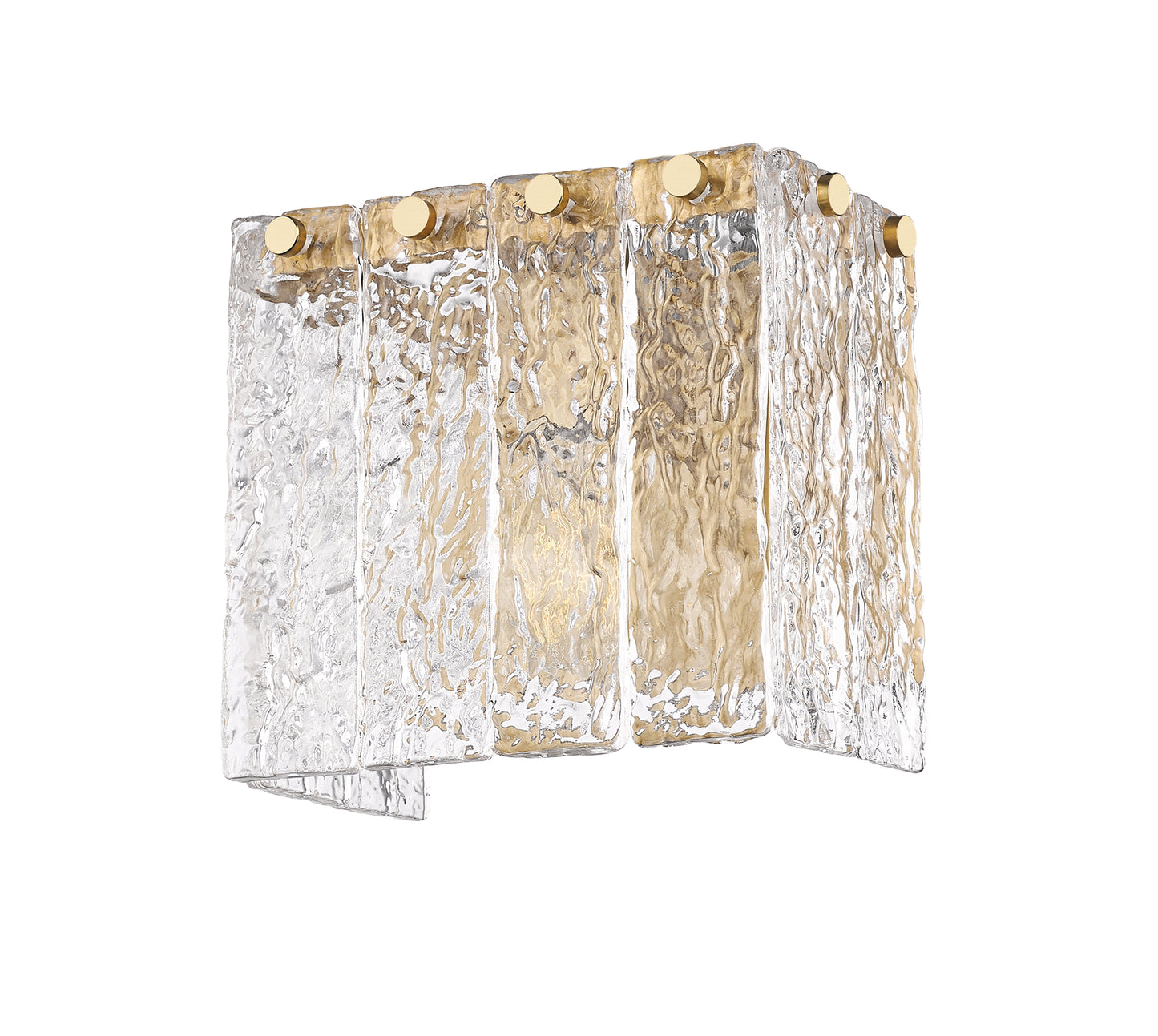 1943-1S-MGLD - Glacier 1 Light Wall 7" Sconce - Modern Gold