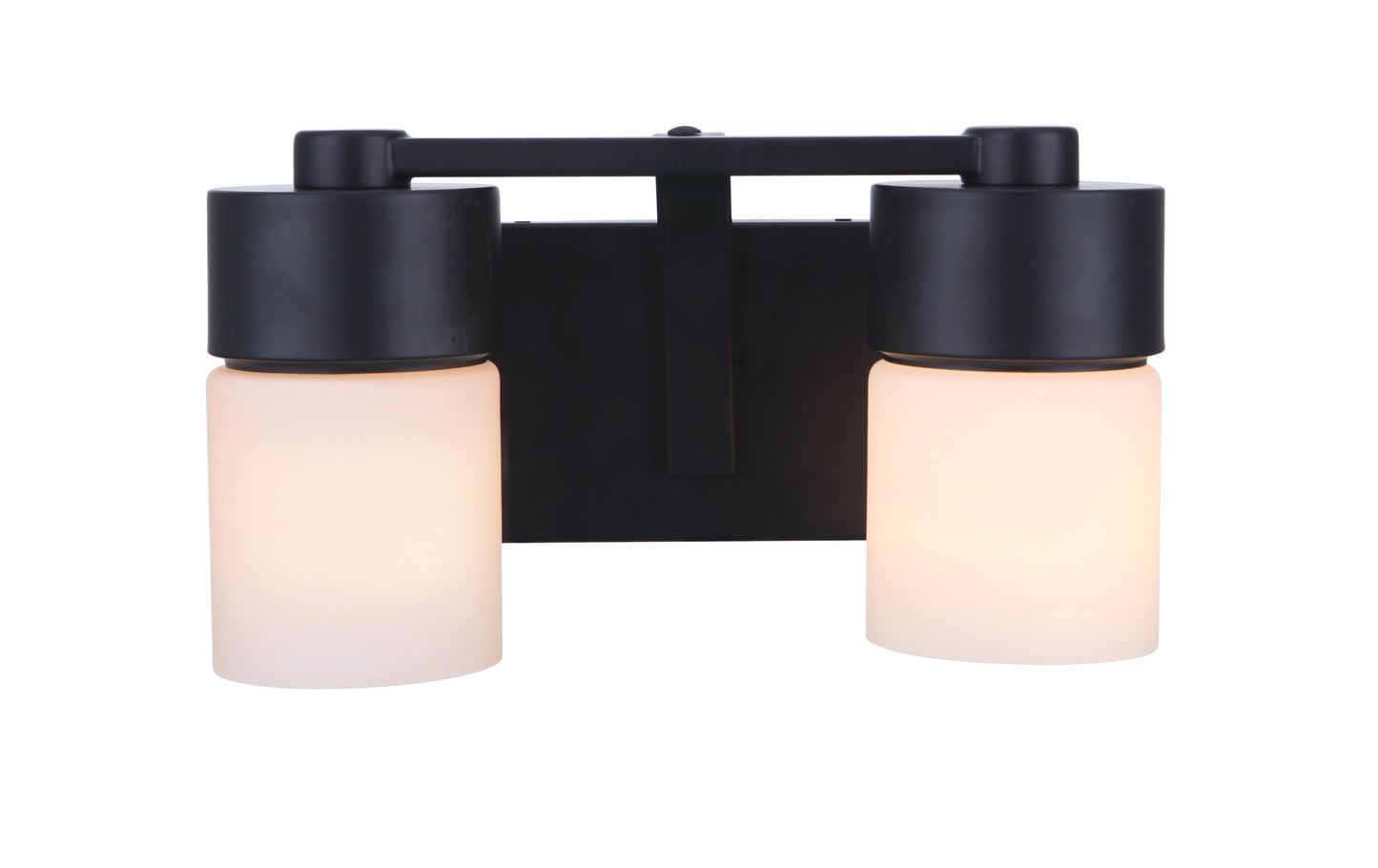 12314FB2 - District 2 Light 13.5" Wide Vanity Light - Flat Black