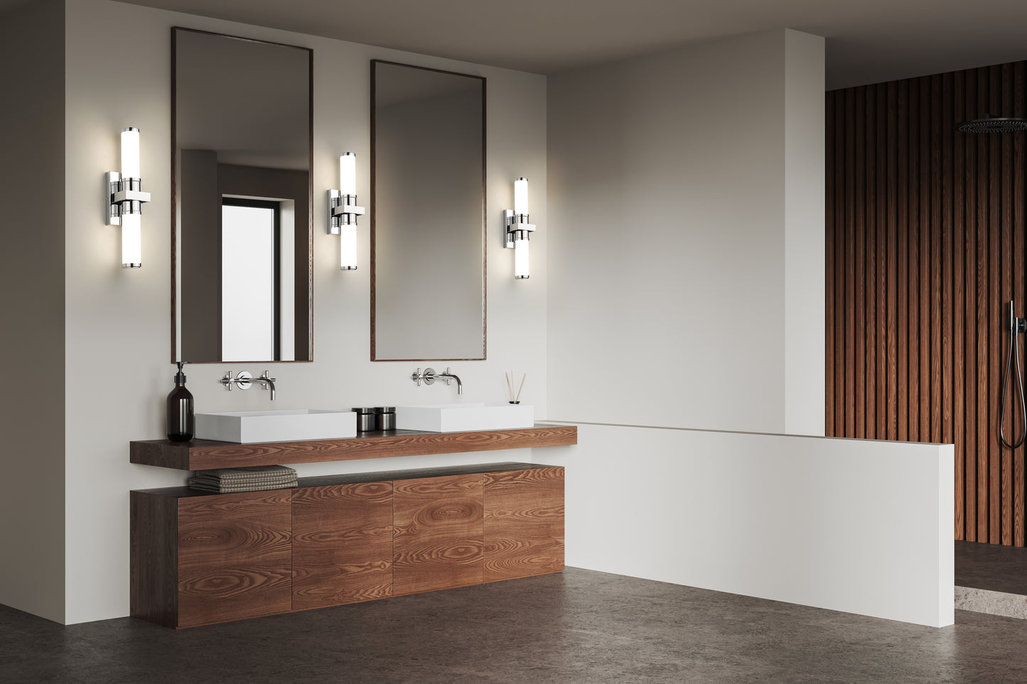 1019-18W-CH-LED - Idris 1 Light 18" Vanity - Chrome