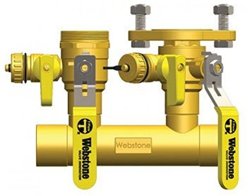 H-58754-0 - 1-1/4" SWT Run x 1" Valves Forged Brass Hydronic Manifold