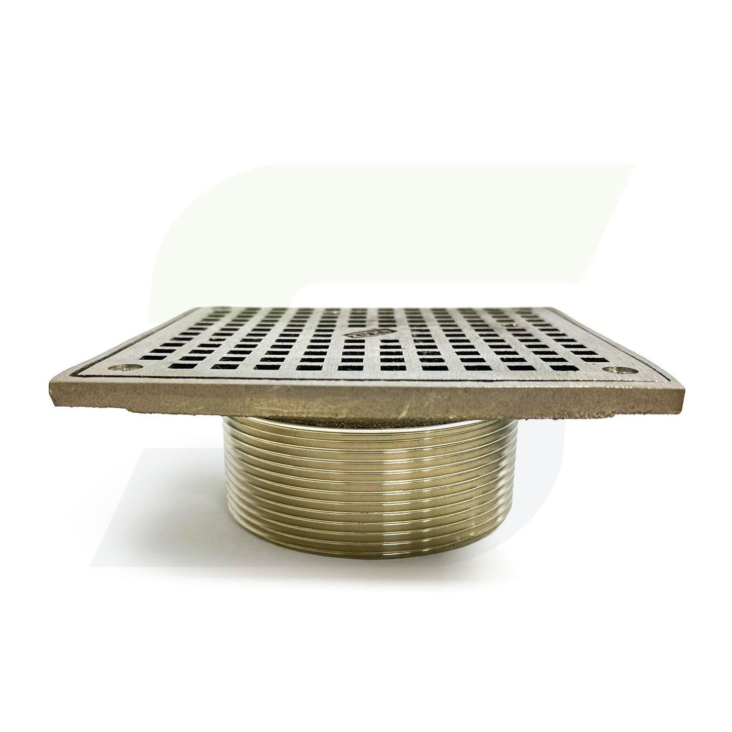 ZN400-6S - 3-1/2" NPSM Adjustable 6" Square Strainer (Polished Nickel Bronze Top)