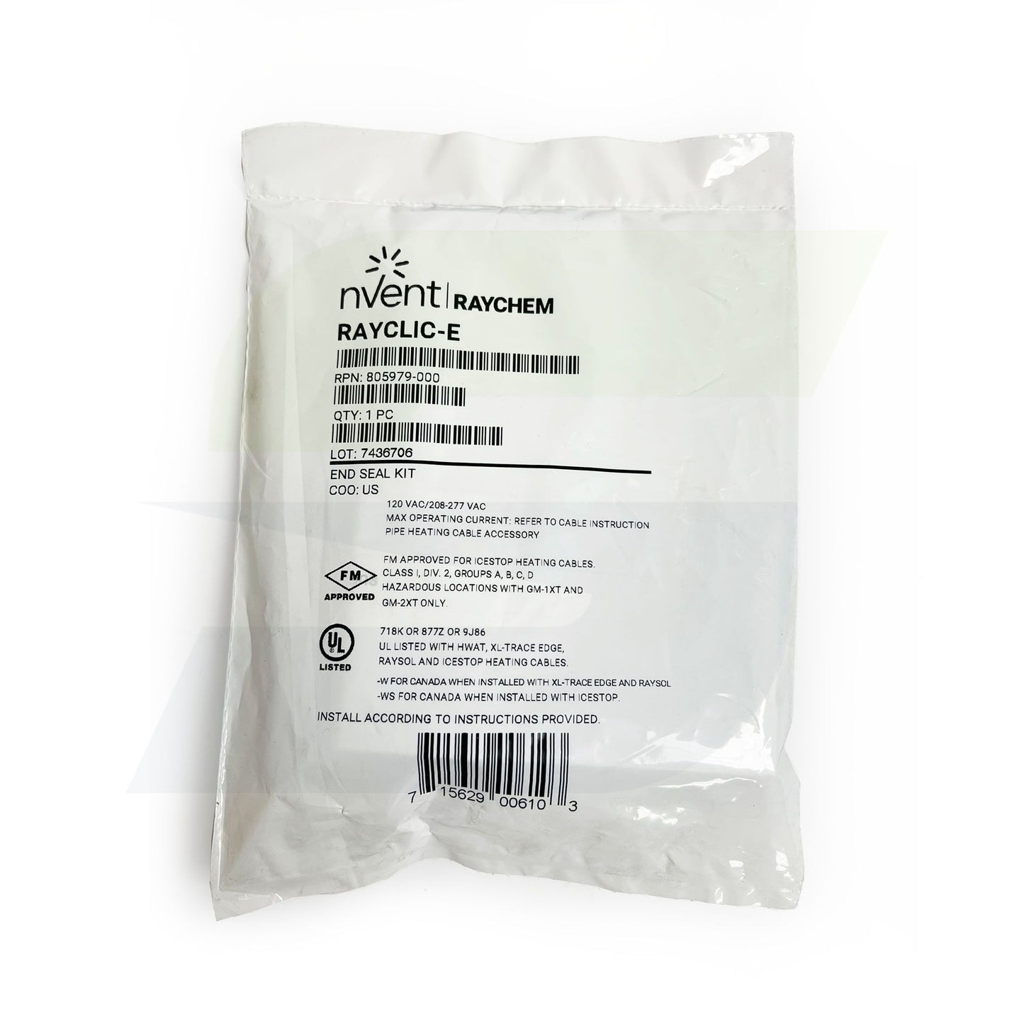 RayClic End Seal Kit - Grey