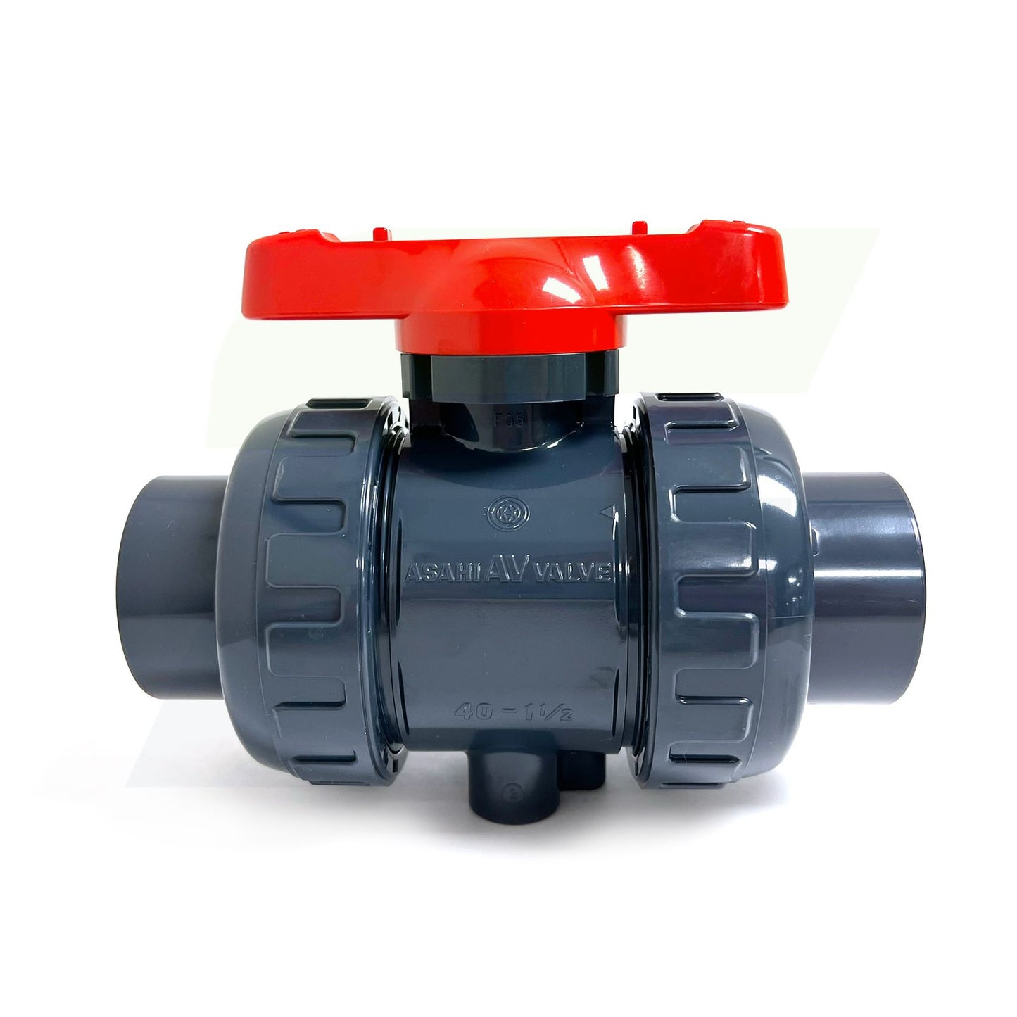 1601015 - 1-1/2" True Union In-line Ball Valve - PVC, Socket/Threaded, EPDM Seal