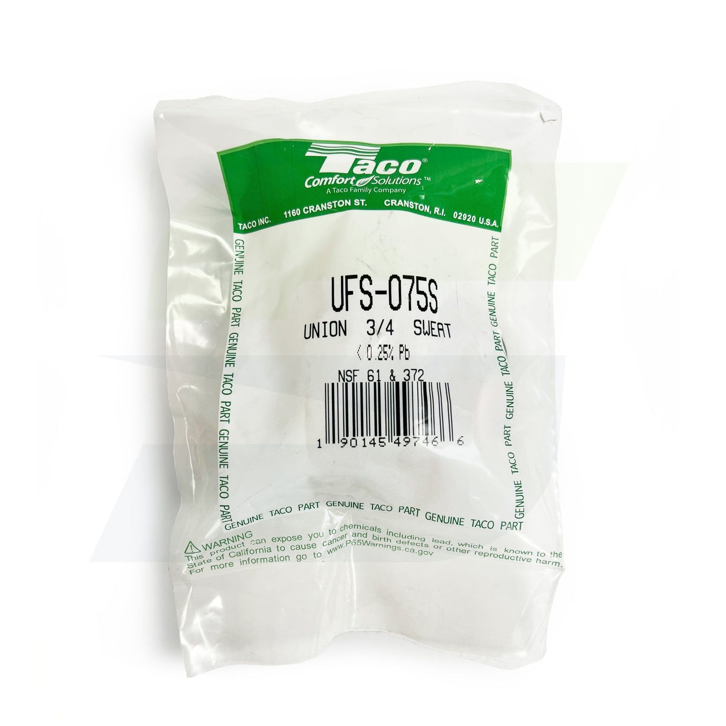 UFS-075S - 3/4" Union Sweat Fittings - Pack of 2