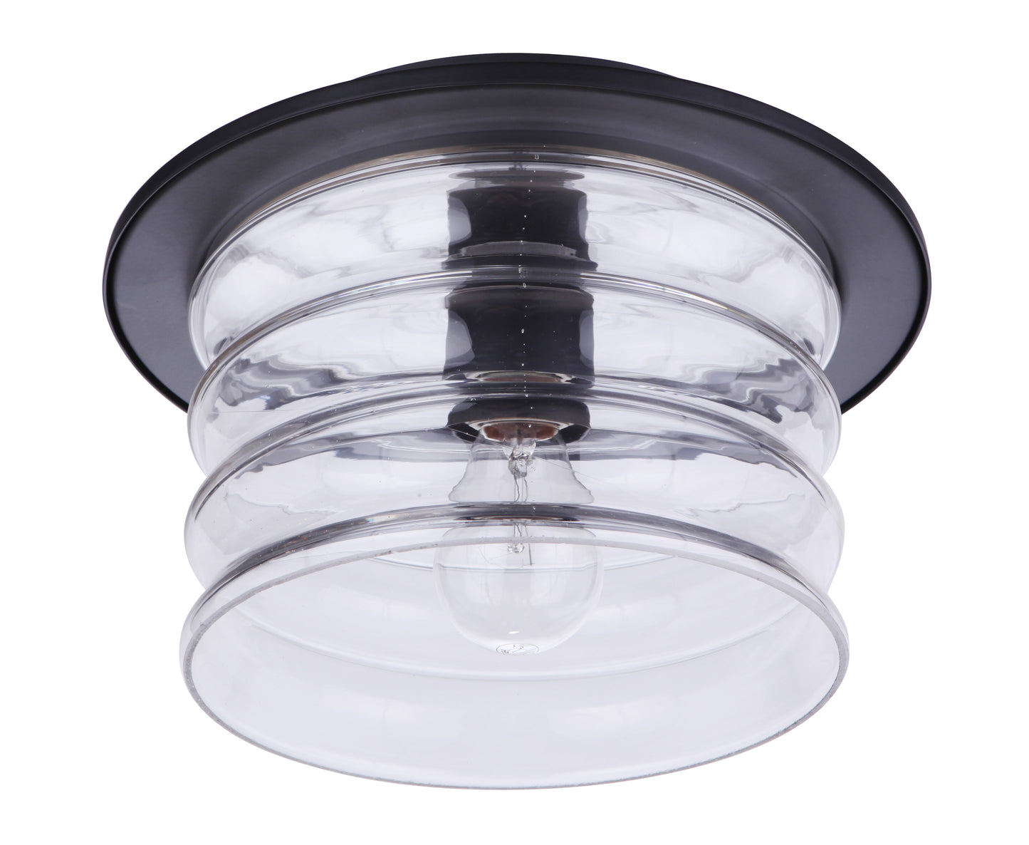 ZA3637-MN - Canon 1 Light 11.38" Wide Flush Mount - Midnight