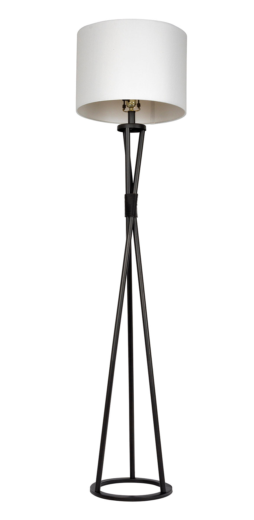 86203 - 1 Light 62" High Floor Lamp - Flat Black