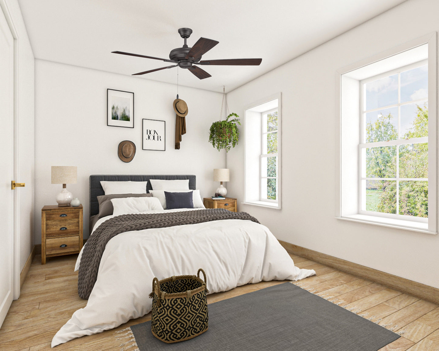 ECF52CBZ5-CBZWLN - Eos 52" 5 Blade Ceiling Fan with Light Kit - Classic Bronze