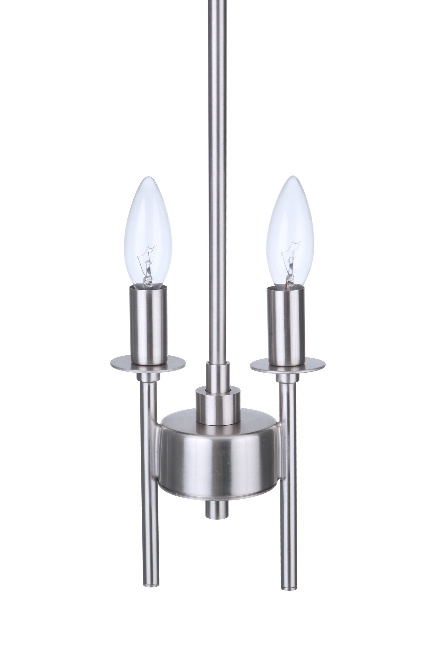54392-BNK - Larrson 2 Light 5.62" Wide Mini Pendant - Brushed Nickel