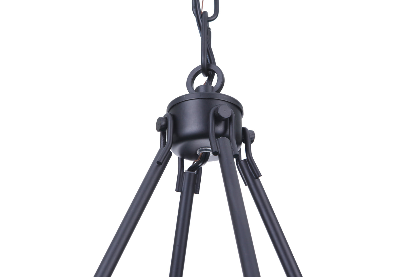 54326-FB - Larrson 6 Light 18" Wide Chandelier - Flat Black