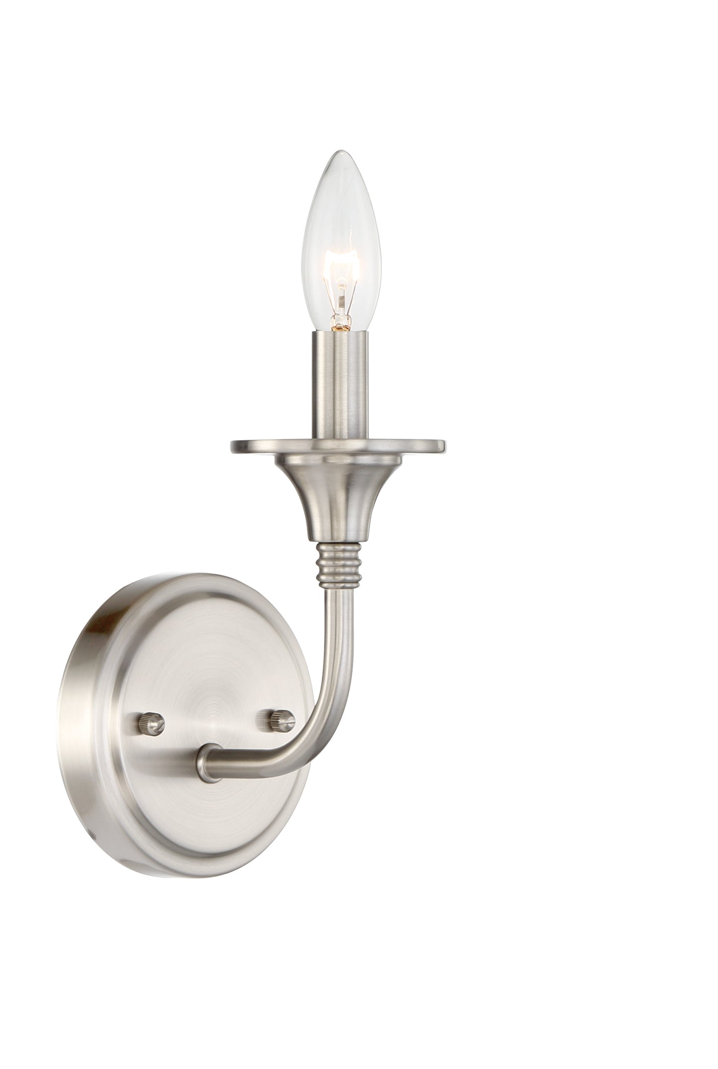 57061-BNK - Jolenne 1 Light 8.25" High Wall Sconce - Brushed Nickel