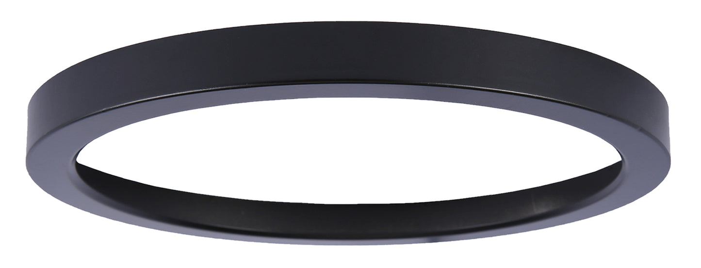 X9209-TRIM-FB - LED Flushmount 9" Wide Accessory - Flat Black
