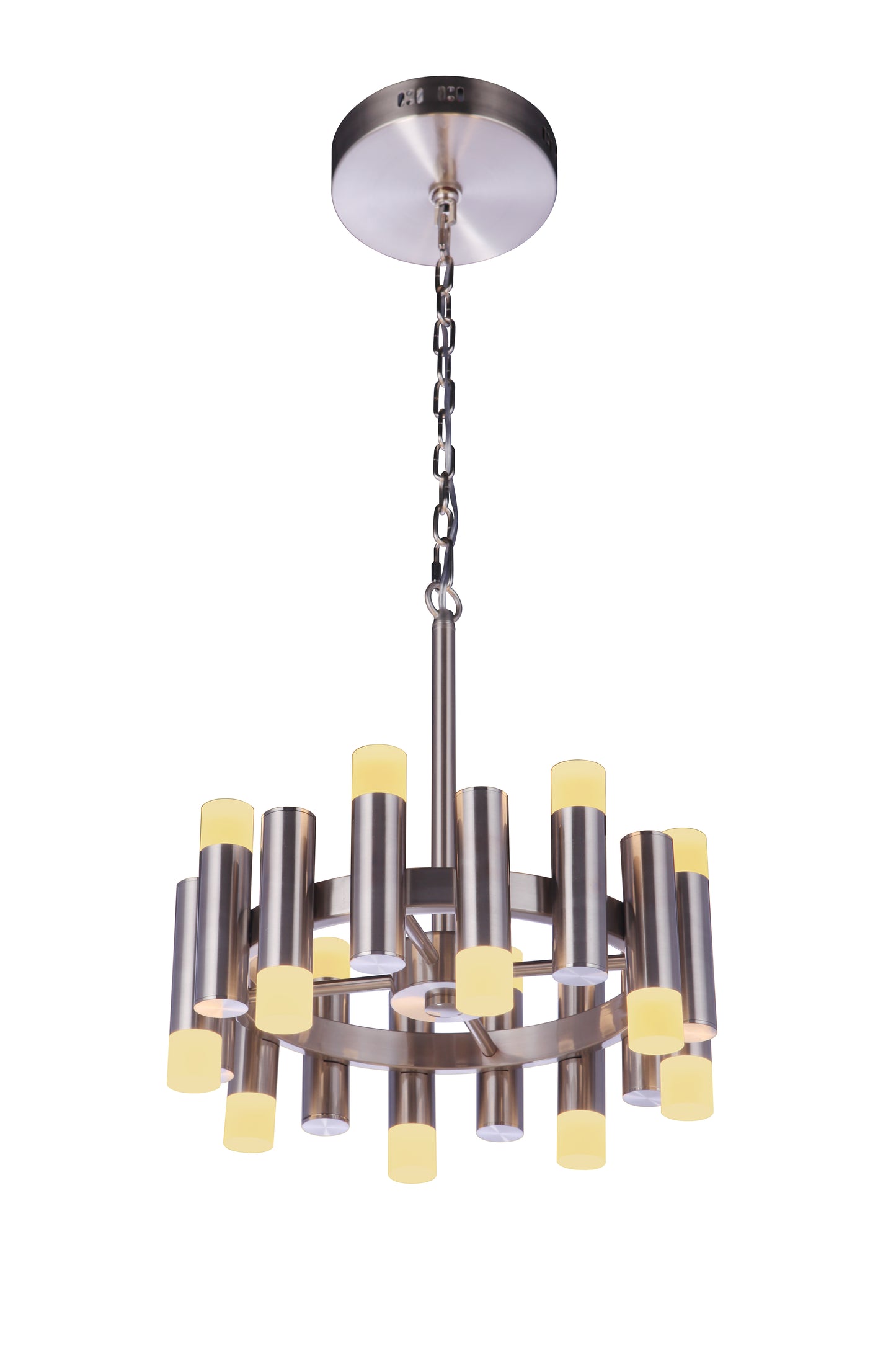 57516-BNK-LED - Simple Lux 16 Light 16" Wide Chandelier - Brushed Nickel