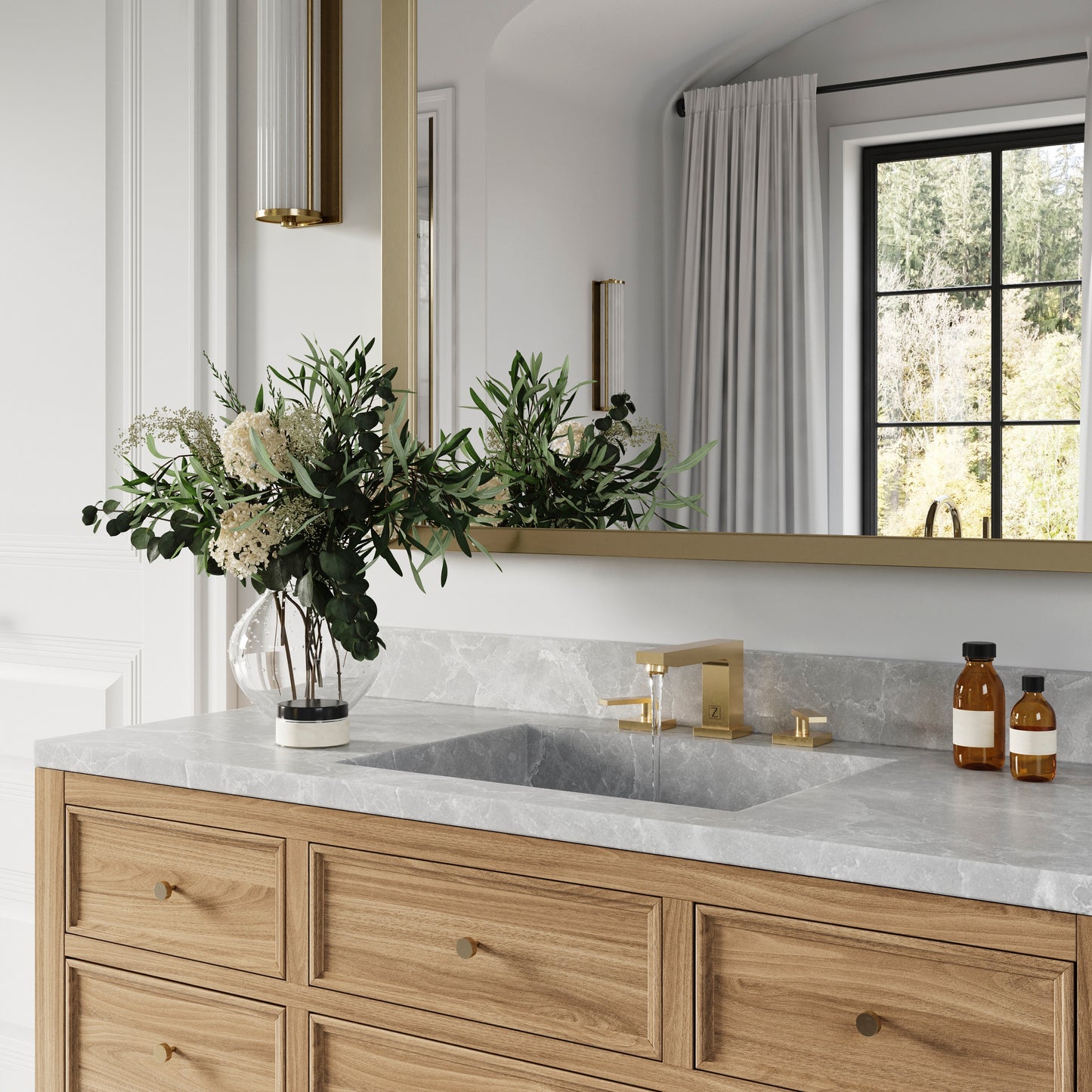 CBY-BF-CB - Autograph Edition Crystal Bay Bath Faucet in Champagne Bronze