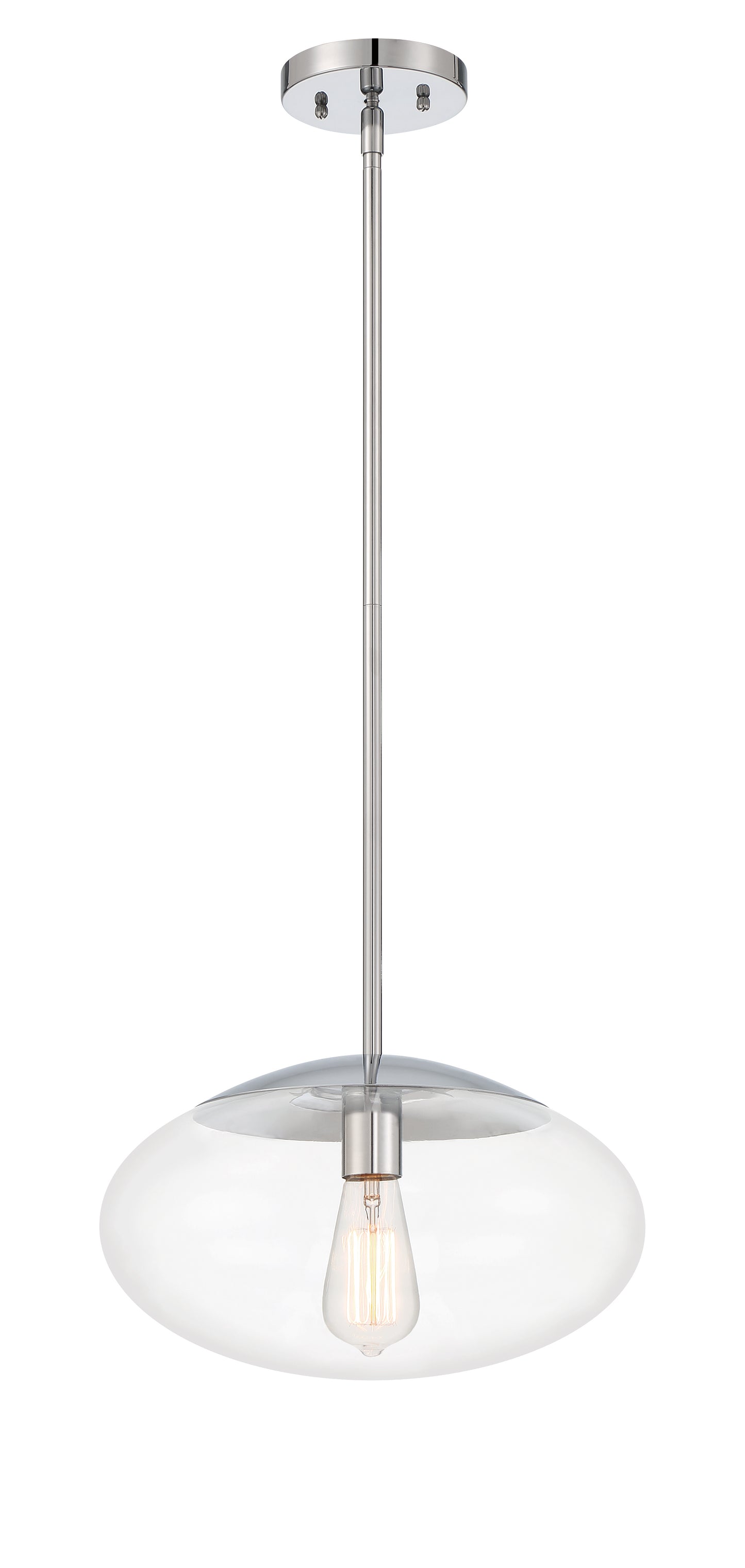 56894-CH - Gaze 1 Light 14" Wide Pendant - Chrome