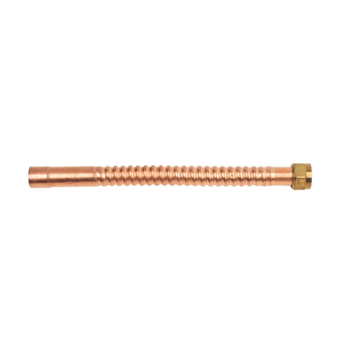 WB034-18N - Copper Water Heater Connector - 3/4" FIP x Sweat, 18"