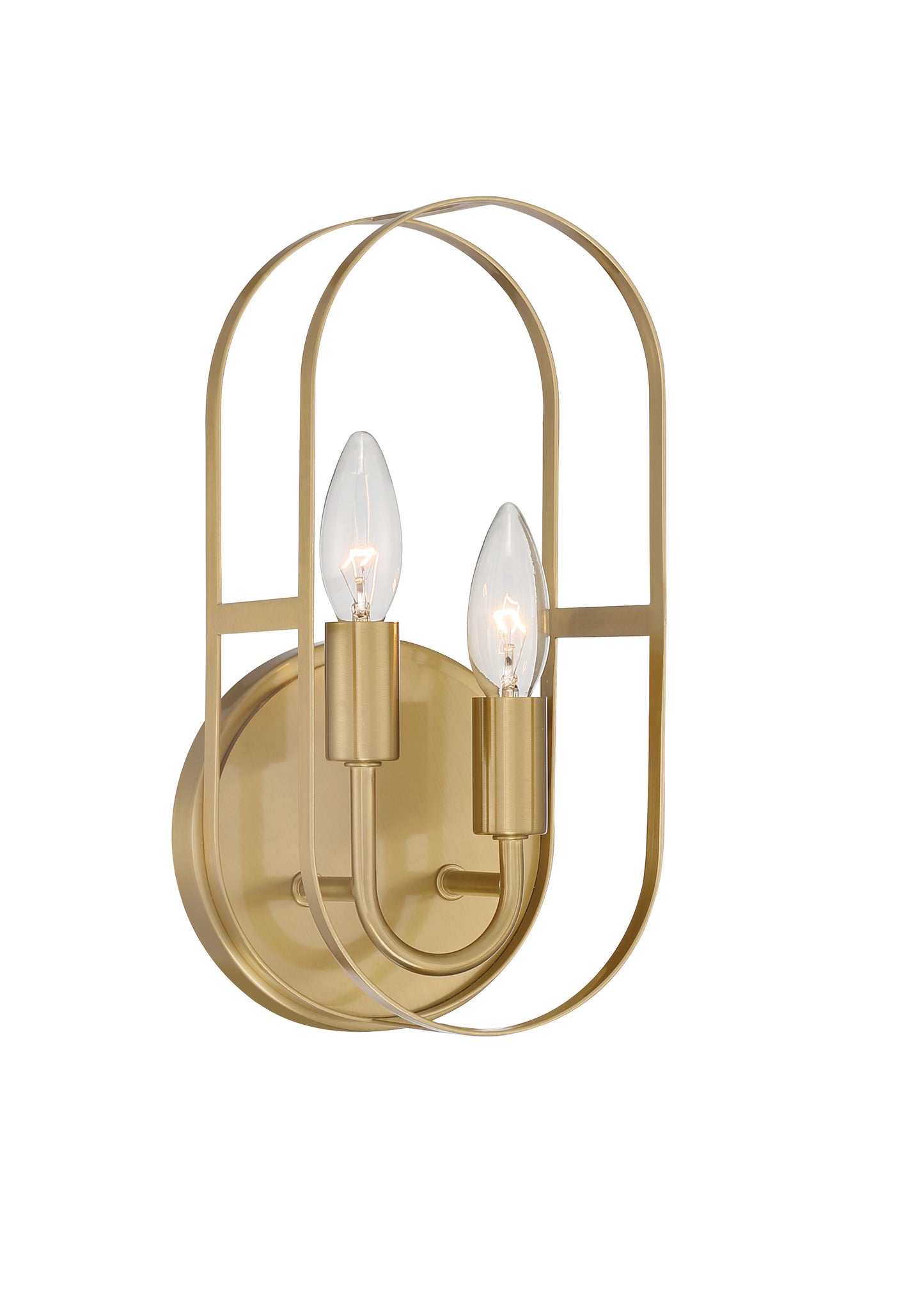 12806SB2 - Mindful 2 Light 12.5" High Wall Sconce - Satin Brass