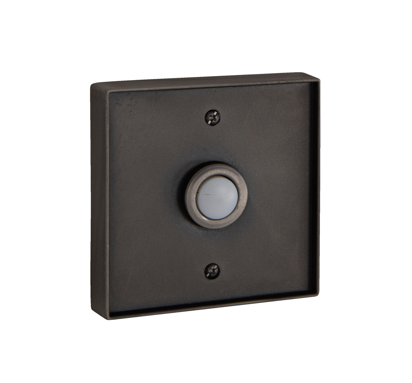 PB5016-PT - Push Button-Recessed 1 Light 3" Wide Chime Button - Pewter