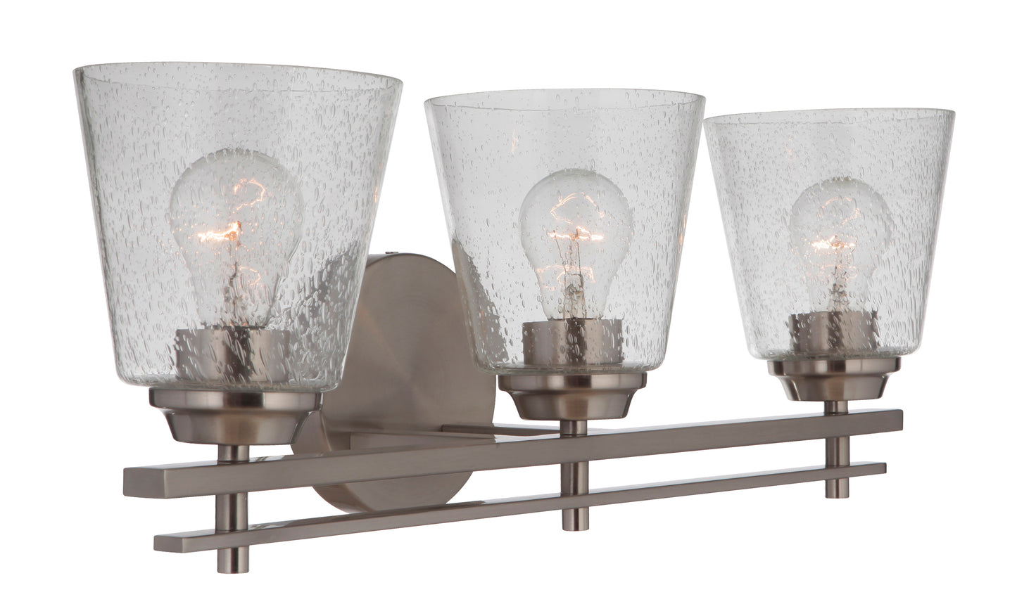 19624BNK3 - Drake 3 Light 24" Wide Vanity Light - Brushed Nickel