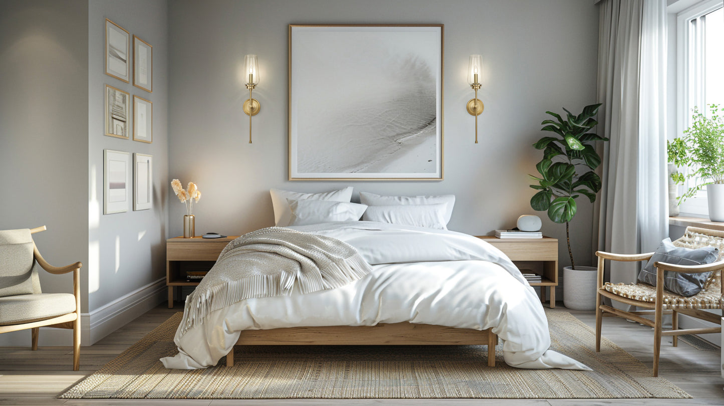 2013-1S-MGLD - Clara 1 Light Wall 26" Sconce - Modern Gold