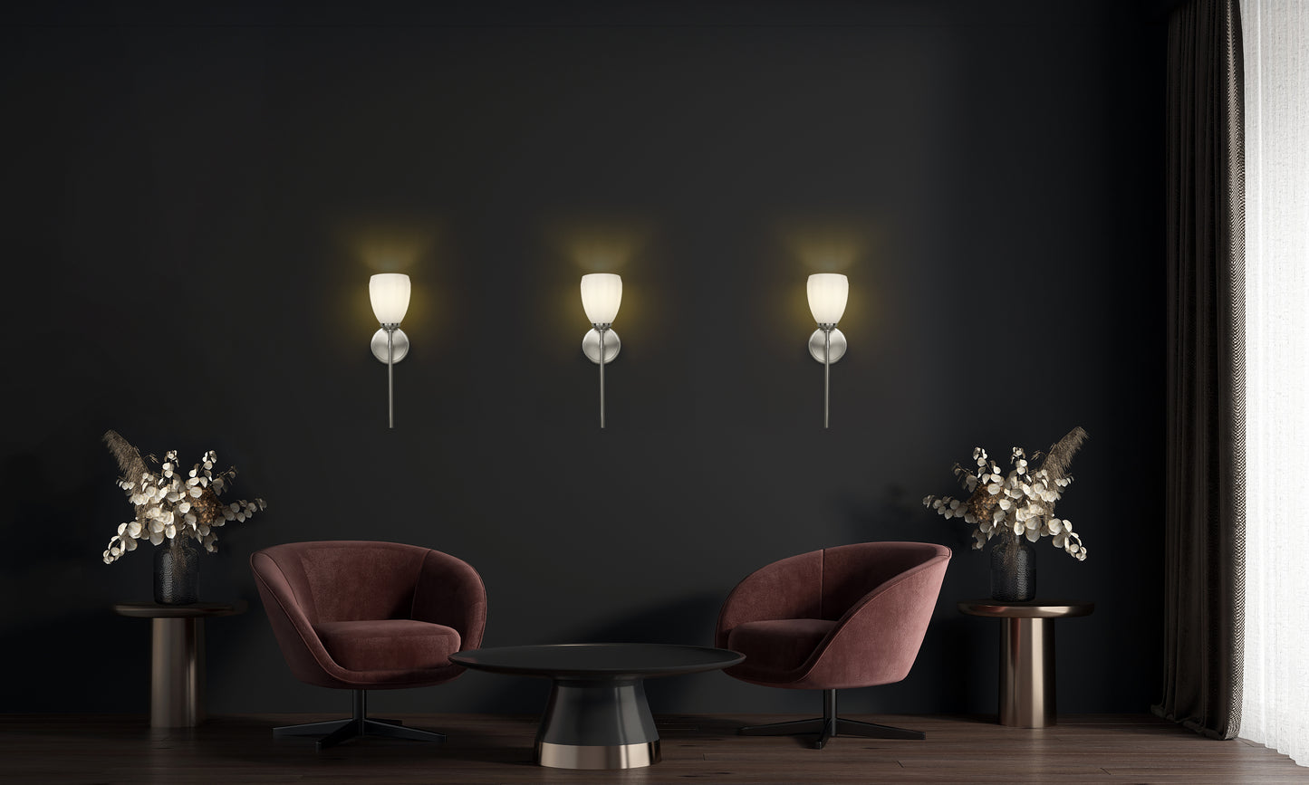 7004-1S-BN - Oren 1 Light Wall 19" Sconce - Brushed Nickel